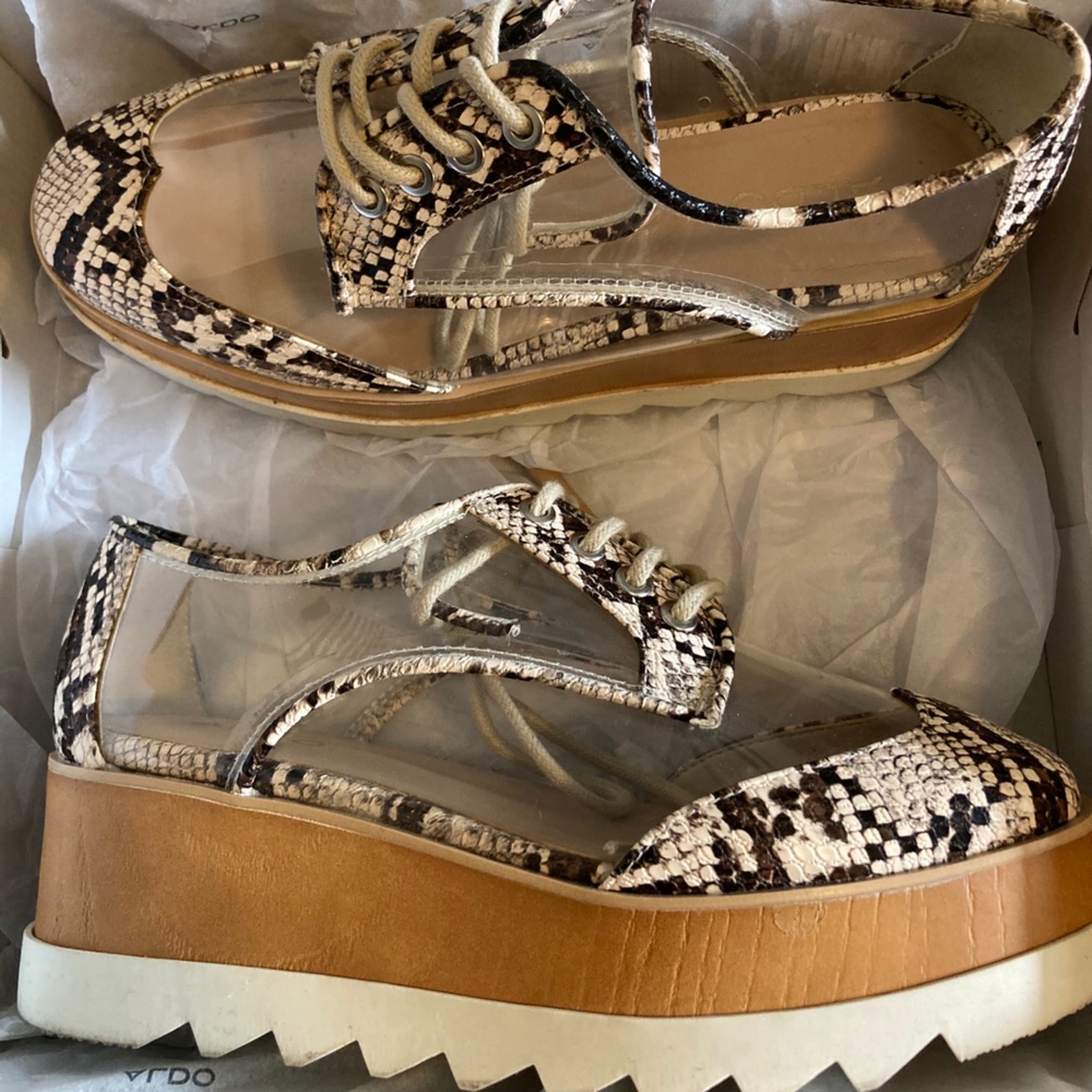 ALDO snake wingtips
